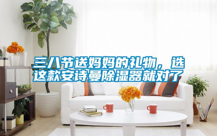 三八節(jié)送媽媽的禮物，選這款安詩曼除濕器就對了