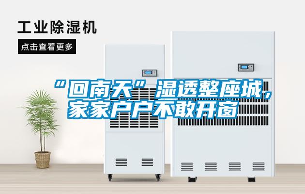 “回南天”濕透整座城，家家戶戶不敢開窗