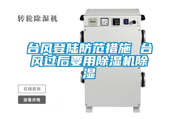 臺風(fēng)登陸防范措施 臺風(fēng)過后要用除濕機除濕