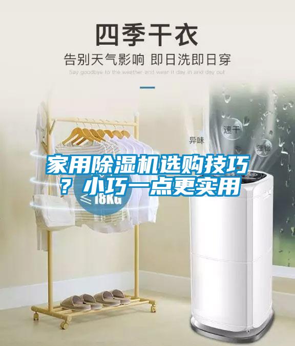 家用除濕機選購技巧？小巧一點更實用