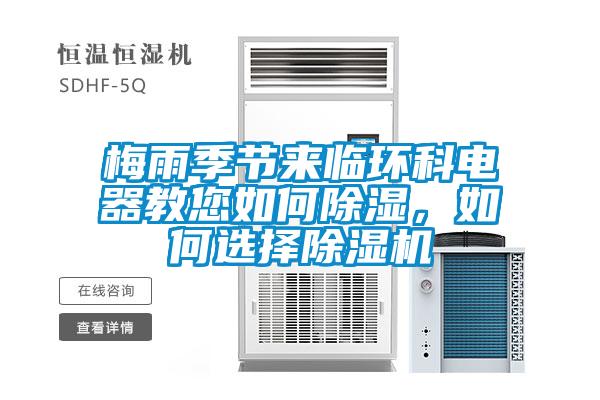 梅雨季節來臨環科電器教您如何除濕，如何選擇除濕機