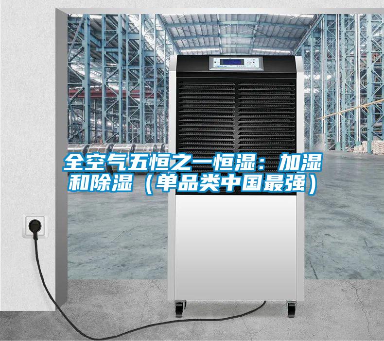 全空氣五恒之一恒濕:加濕和除濕(單品類中國最強)