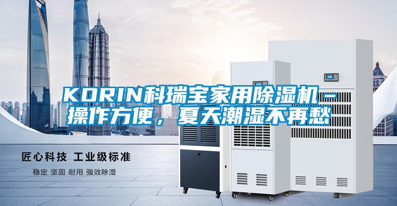 KORIN科瑞寶家用除濕機–操作方便，夏天潮濕不再愁