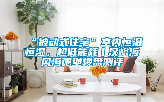 “被動式住宅”室內恒溫恒濕,超低能耗丨漢峪海風海德堡樓盤測評