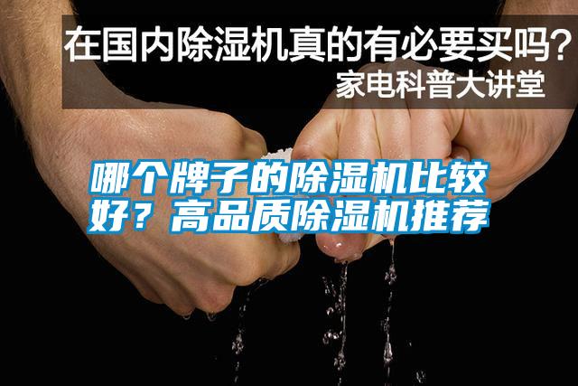 哪個牌子的除濕機比較好？高品質除濕機推薦