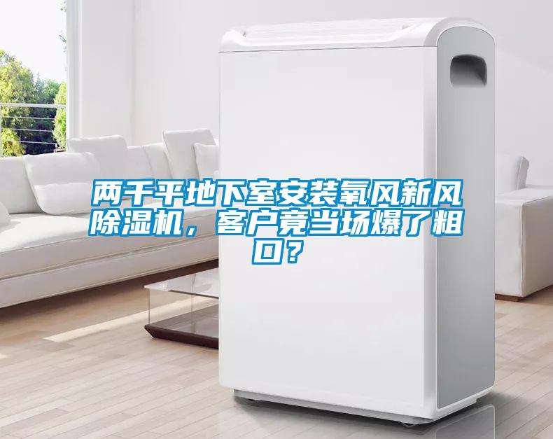 兩千平地下室安裝氧風(fēng)新風(fēng)除濕機(jī),客戶竟當(dāng)場爆了粗口?