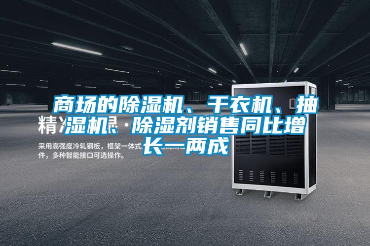 商場的除濕機、干衣機、抽濕機、除濕劑銷售同比增長一兩成