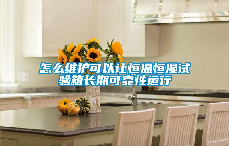 怎么維護(hù)可以讓恒溫恒濕試驗(yàn)箱長期可靠性運(yùn)行