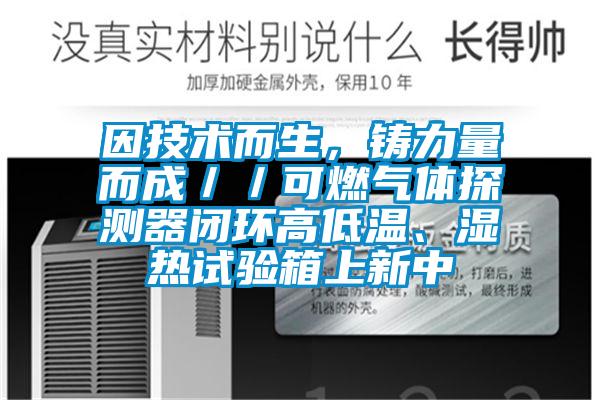 因技術而生，鑄力量而成／／可燃氣體探測器閉環高低溫、濕熱試驗箱上新中
