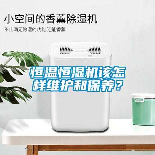 恒溫恒濕機該怎樣維護和保養？