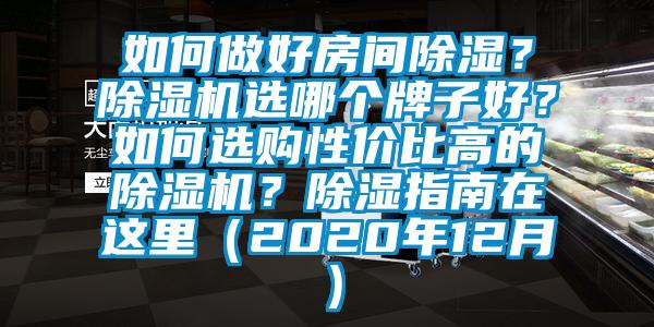 如何做好房間除濕？除濕機(jī)選哪個(gè)牌子好？如何選購性價(jià)比高的除濕機(jī)？除濕指南在這里（2020年12月）
