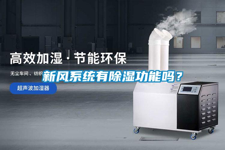 新風系統(tǒng)有除濕功能嗎？