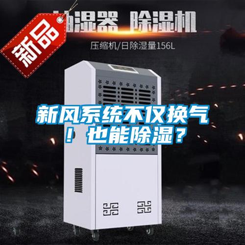 新風系統不僅換氣！也能除濕？