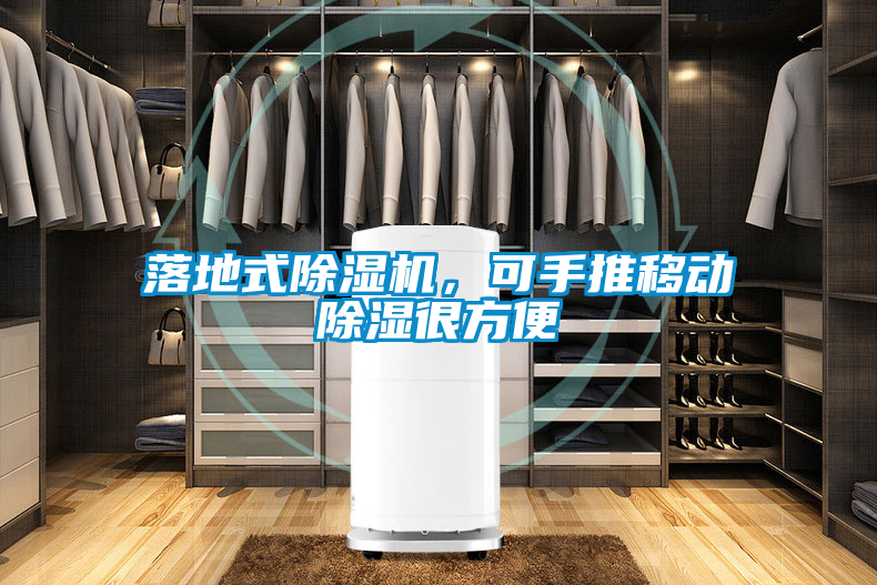 落地式除濕機，可手推移動除濕很方便