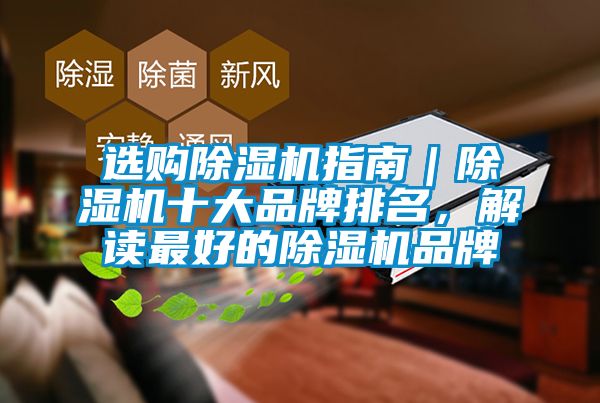 選購(gòu)除濕機(jī)指南｜除濕機(jī)十大品牌排名，解讀最好的除濕機(jī)品牌