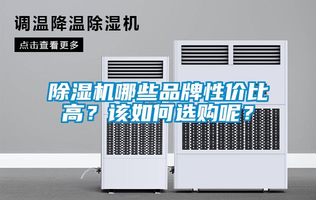 除濕機(jī)哪些品牌性價(jià)比高？該如何選購呢？